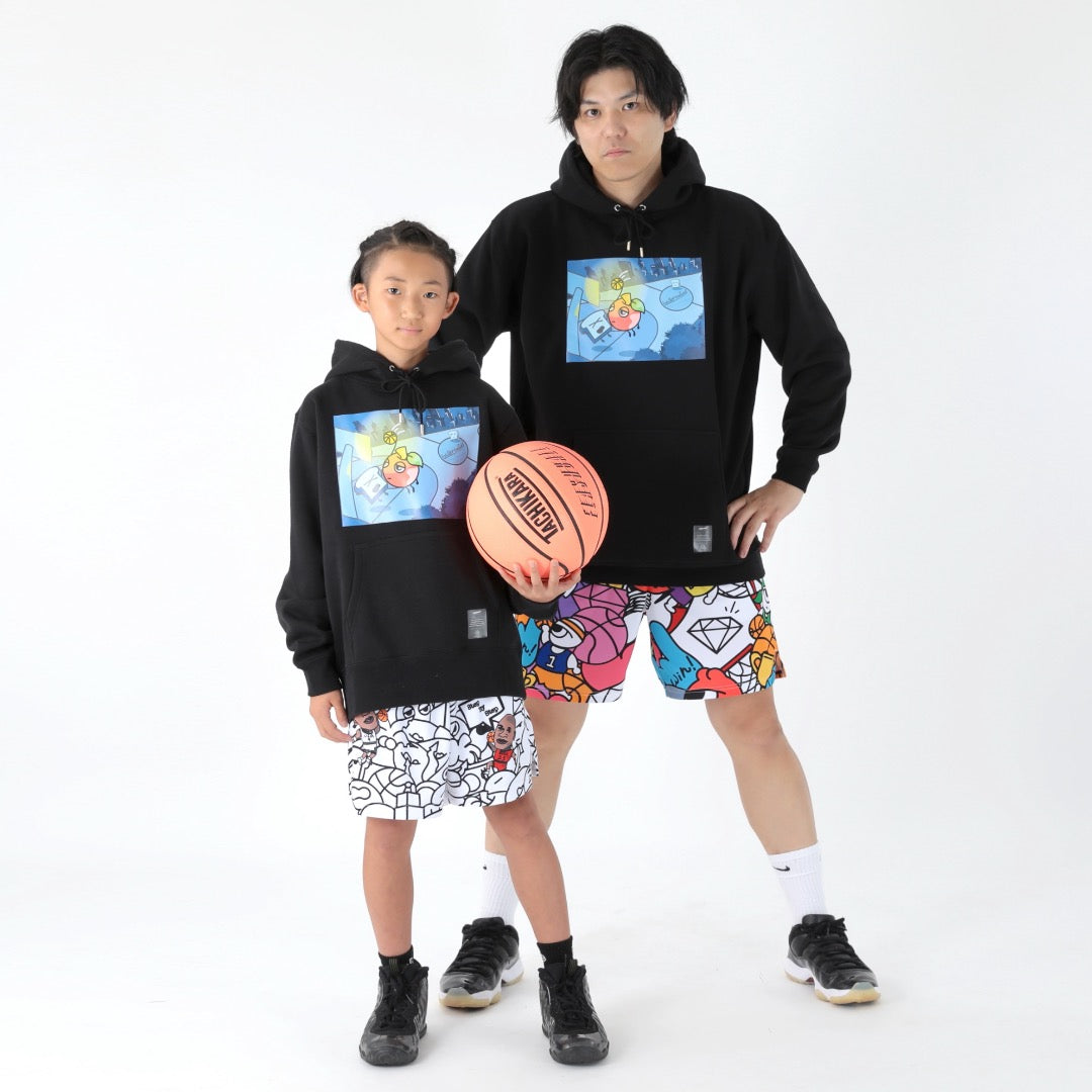 Art Court "DUNK?" Sweat Parka（Black）