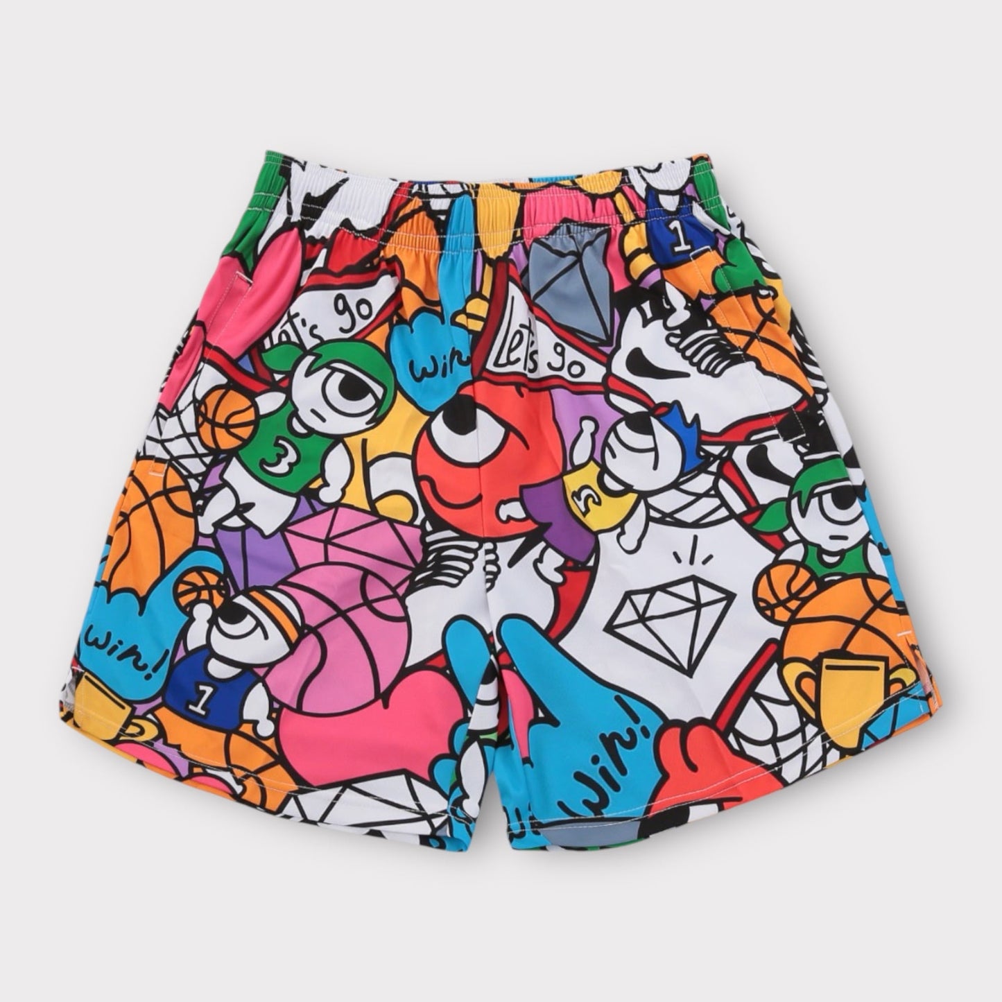 Colorful Diamond Basketball Pocket Short